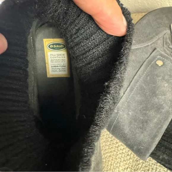 Dr. Scholls Womens Ali Elephant Ankle Boots Gray Suede Leather - Picture 6 of 7